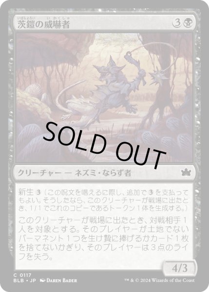 画像1: 茨鎧の威嚇者/ThornplateIntimidator【黒C】〈0117〉 (1)