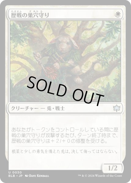 画像1: 歴戦の巣穴守り/SeasonedWarrenguard【白U】〈0030〉 (1)