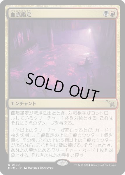 画像1: 血痕鑑定/BloodSpatterAnalysis【金R】〈0189〉 (1)