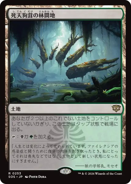 画像1: 死天狗茸の林間地/Deathcap Glade【土地R】〈0253〉 (1)