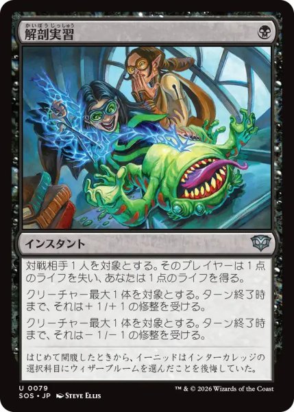 画像1: 解剖実習/Dissection Practice【黒U】〈0079〉 (1)