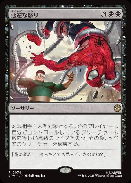 画像1: 悪逆な怒り/Villainous Wrath【黒R】〈0074〉 (1)